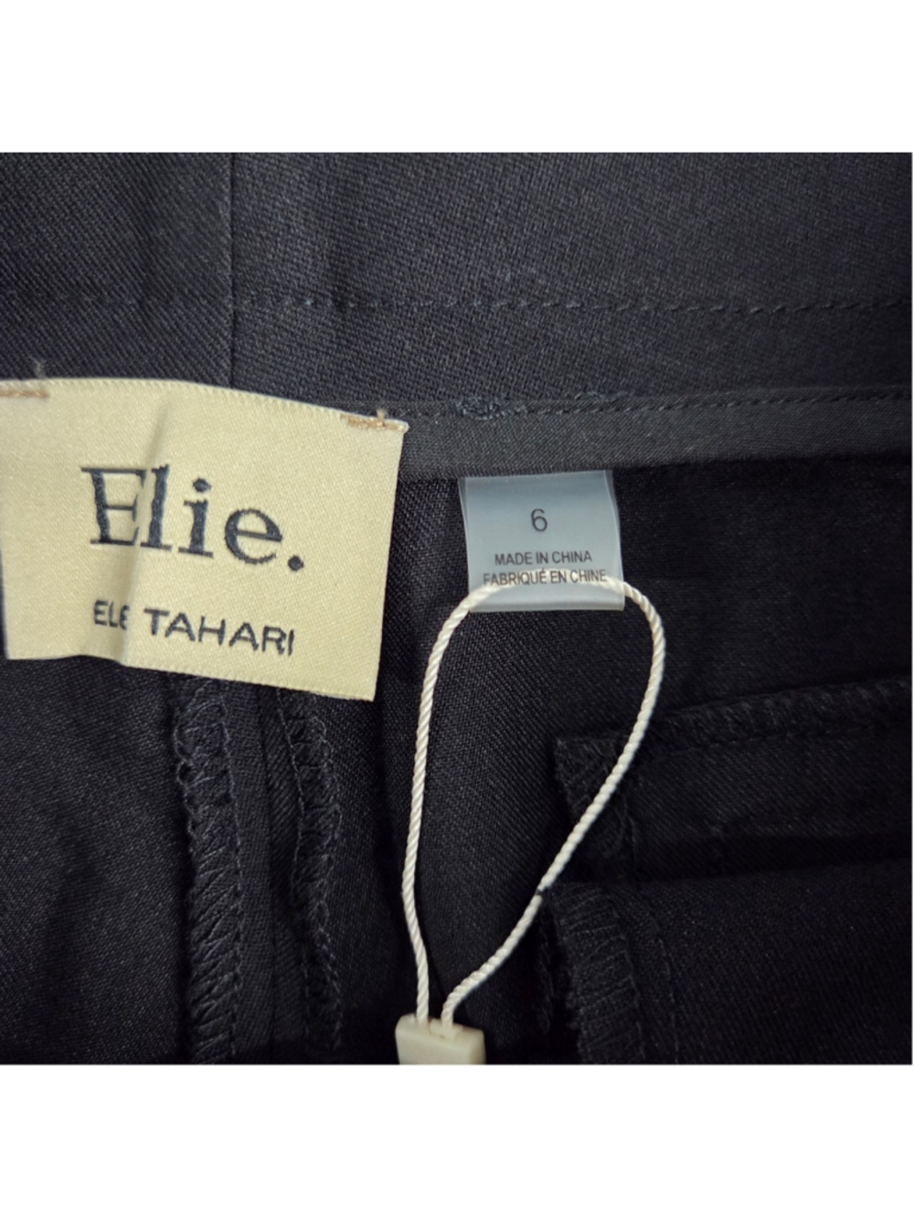 NWT Elie Tahari Women's Black Dress Pants Size 6 - Picture 2 of 6